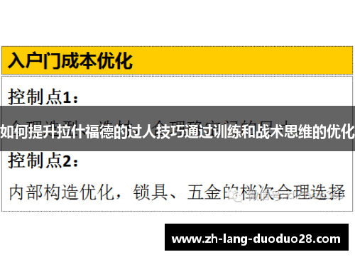 如何提升拉什福德的过人技巧通过训练和战术思维的优化